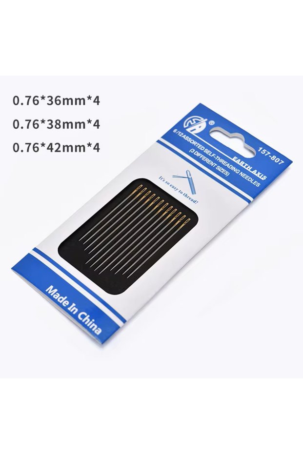 12pcs 12pcs Blind Needle Elderly Needle-side Hole Hand Household Stainless Steel Sewing Needless Thr