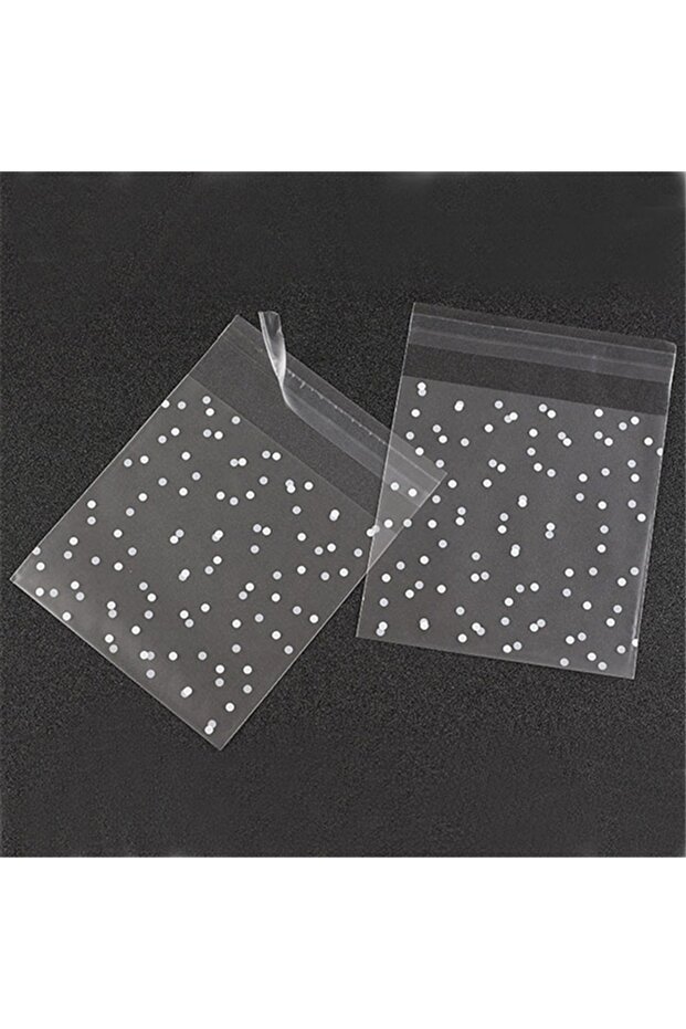- 8x10cm 100PCS Plastic Transparent Packing Cellophane Bag Polka Dot Candy Cookie Gift Bag DIY Self