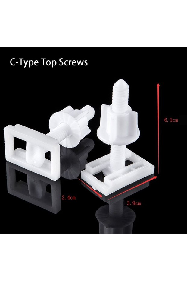 03 Hinge Repair Bolts Bathroom Fittings Screws Washers Set Universal Replacement Toilet Lid Seat Cov