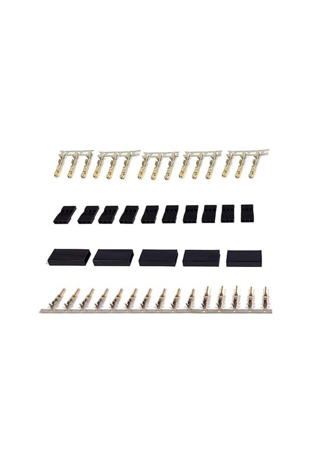 5 pairs JR 5/10 Pairs Jr Futaba Servo Receiver Connector Plug with Lock and Male Female Gold Plated
