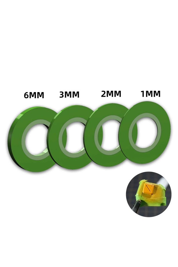 MS084 4pcs kit MS084 Green Masking Cover Tape Model Painting Tool for Model Coloring 18m Length Mode