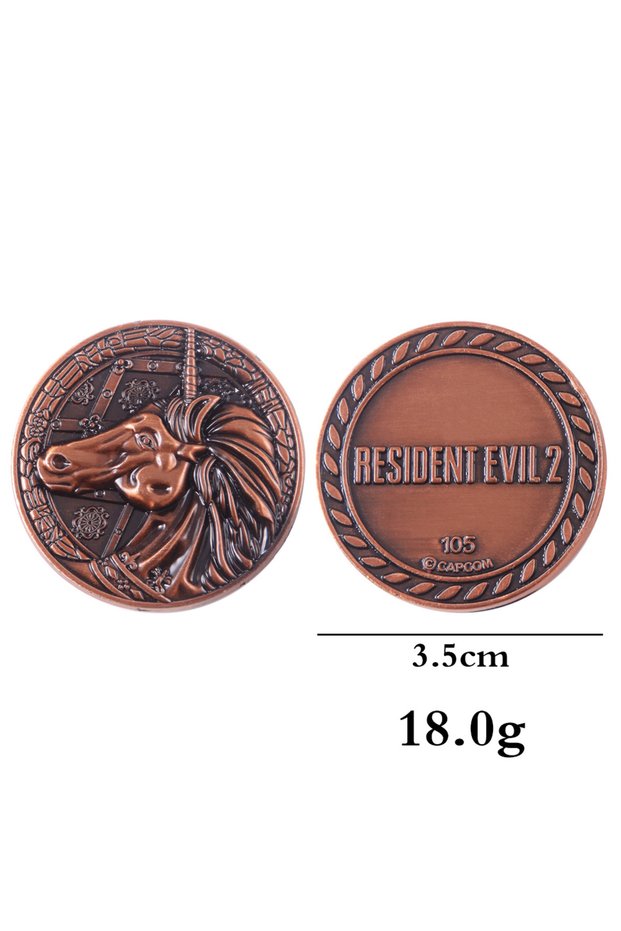 K00598 Resident Evil RPD Key Set Keychain Necklace Raccoon City Police Department Cosplay Pendant Ke