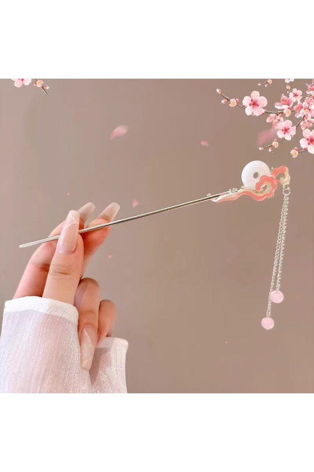 Style I 1pc Romantic Chinese Style Hair Accessory Alloy Jewelry Women's Hair Needle Suitable for Dai