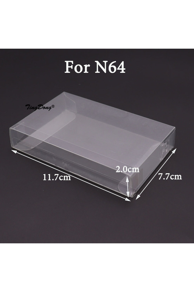 For N64 Transparent Clear Cartridge Protective Case Cover For GB GBA GBC SNES N64 NES NGPC Switch Pr