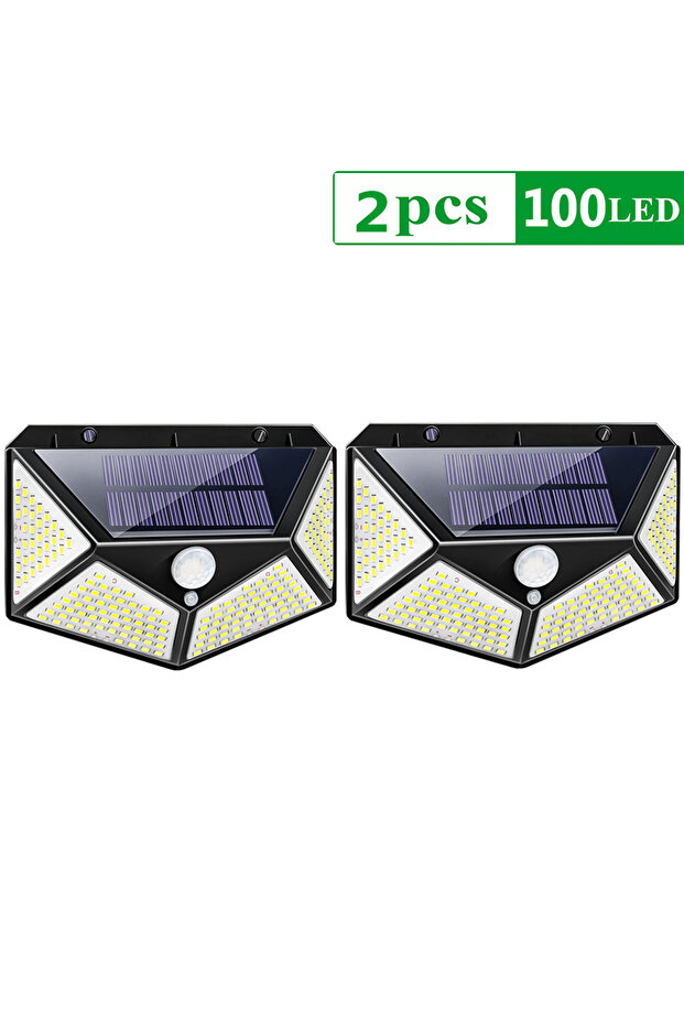 2 قطعة 100led 4 قطع 468 LED مصباح LED يعمل بالطاقة الشمسية ضوء الشمس في الهواء الطلق مع مستشعر الحركة أضواء الحائط مقاومة للماء