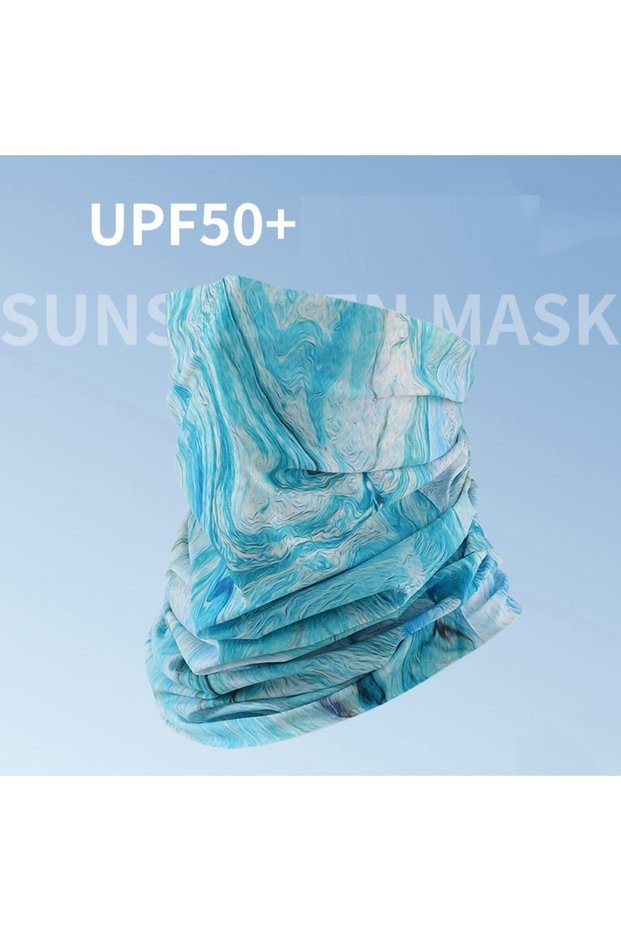 ocean wave Fashion Color Seamless Cycling Bandana Neck Tube Gaiter Headband Fishing Hiking Outdoor S