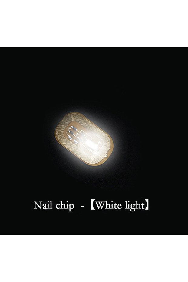 White 5/1pcs NFC Nail Stickers LED Light Source Nail Art Tips Lighting for Mobile Phone Nail Lamp Gl