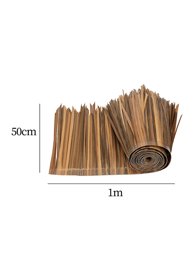 D Grass Artificial Thatch Roofing for Outdoor Garden Patio Umbrella Cover 1mx50cm Straw Roof Thatch.