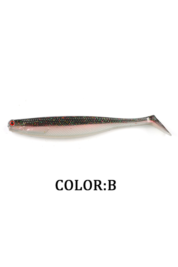 100mm 4pcs 6.2g B NEW Supercontinent ShadTeez T-tail 50mm 70mm 100mm Pike Zander Predator Fishing 3D