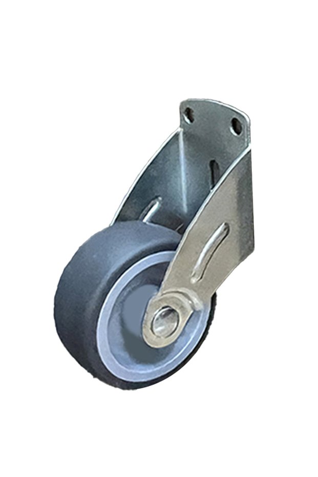 Gray 1PC Furniture Caster Side Mounted Mobile Door Support Silent Moving Gate Casters Household Movi