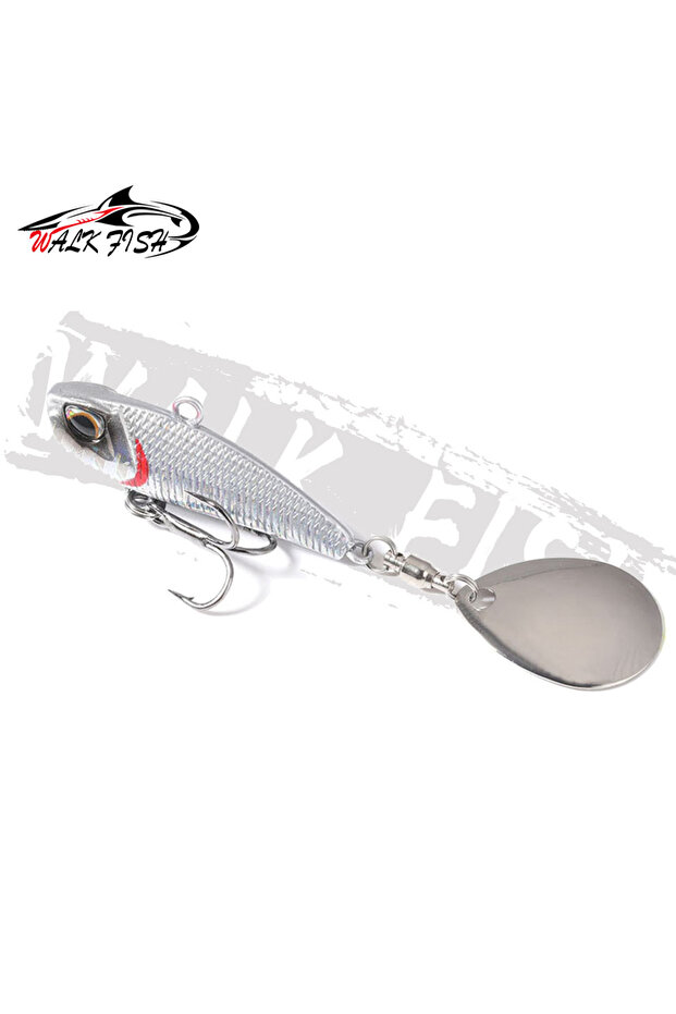 28mm 7g C 3 WALK FISH 7g 11g 15g 21g Spinner Bait Metal VIB Fishing Lure Rotating Tail Vibration Seq