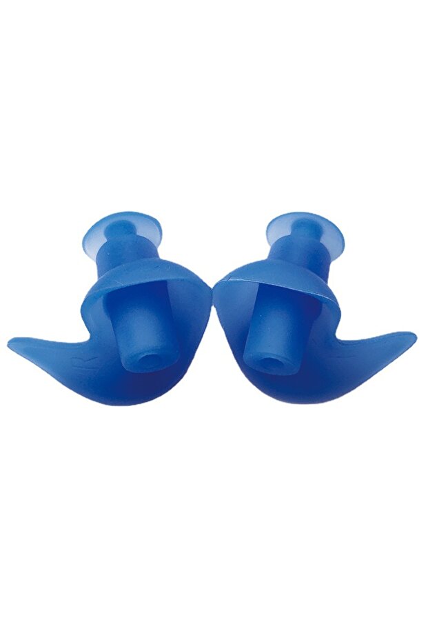 Blue Durable Waterproof Earplugs Classic Texture 1 Pair for Swimming Occupational Industrial Use