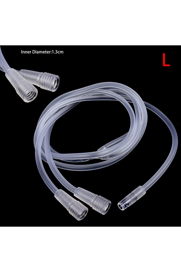 L 1Pc 3Port Vacuum Massage Enlargement Lifting Breast Enhancer Cup Pipe Tube Connect