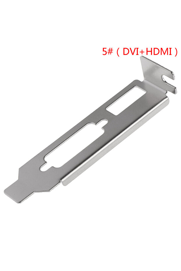 محول حامل منخفض الارتفاع 5DVIHDMI قطعة واحدة لبطاقات الرسومات نصف الارتفاع ومنفذ DVI VGA لسطح المكتب رفيع S