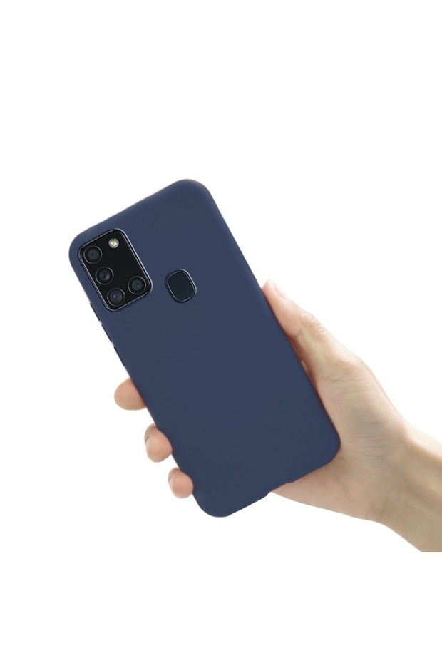 Samsung M21 Blue Luxury Liquid Silicone Phone Case for M21 M30s M31 M31s M51 M11 A21s Soft Silicon