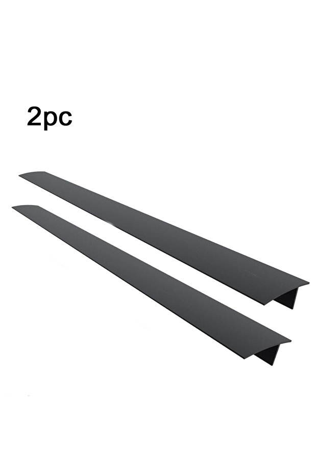 Black-2pcs Stove Counter Gap Cover Kitchen Silicone Heat Resistant Mat Gas Stove Protector Slit Clea