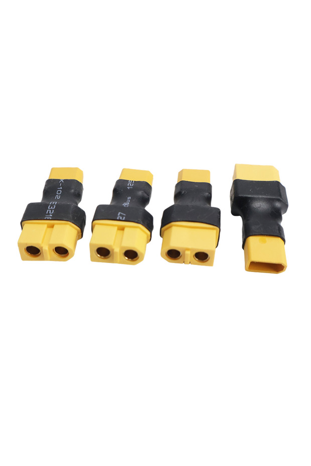 4Pcs - XT60F-XT30M 4Pcs Adapter XT60 To XT30 XT90 EC5 TRX T Female To Male Plug Deans Connectors Plu
