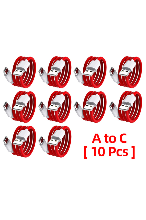 Type-C to Type-C 2m A to C cable 10 pcs Oneplus 13 12 11 Cable Original 80W Supervooc Warp Charge Us