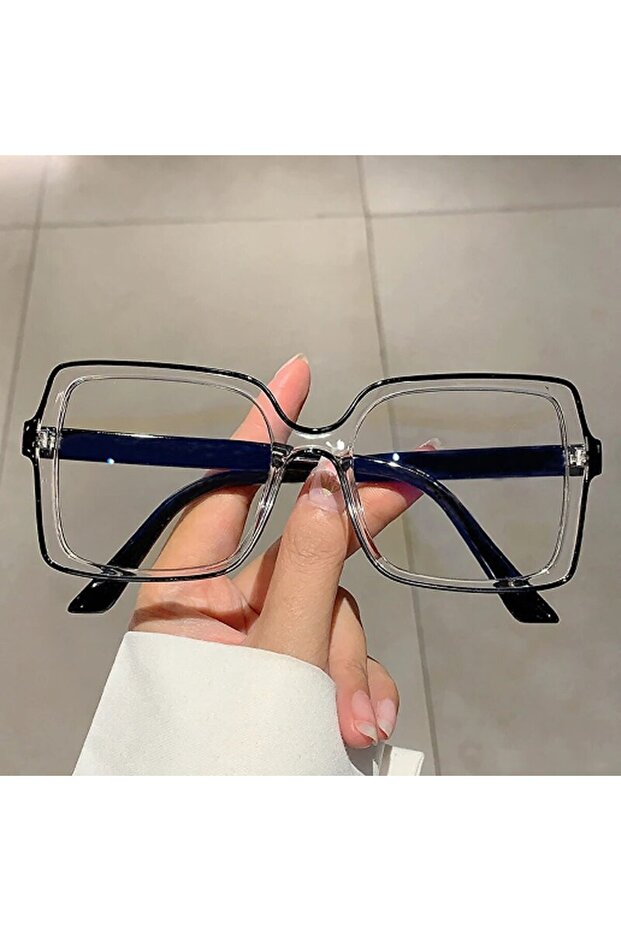 black The New Style Retro Box Personality Bump Color Anti-blue Optical Glasses