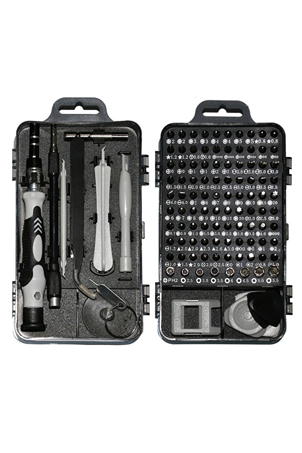 115 in 1 Grey Precision Screwdriver Set 116 in 1 Professional Repair Hand Tool Kit with 98 Magnetic