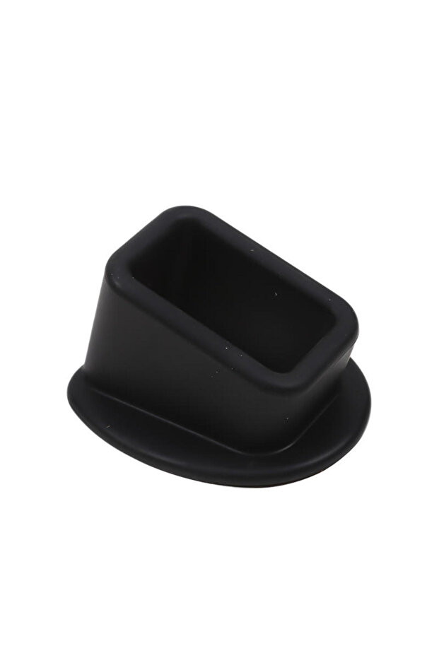 Black 1pcs Car Seatbelt Locking Upright Device Card Slot Bracket Silicone Buckle Protective Cover Gu