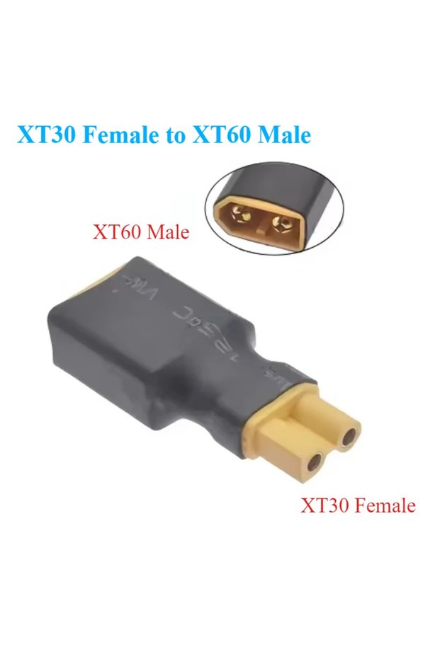 XT30-F to XT60-M 1PCS Adapter XT30 XT60 XT90 T Plug Deans EC5 EC3 Female to Male TRX Connectors Plug