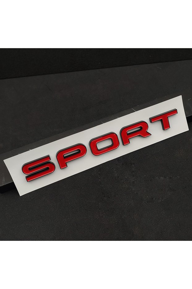New Red Black 3d ABS Logo Sport Emblem Letters Car Trunk Badge For Evoque Discovery SVR l494 494 l32