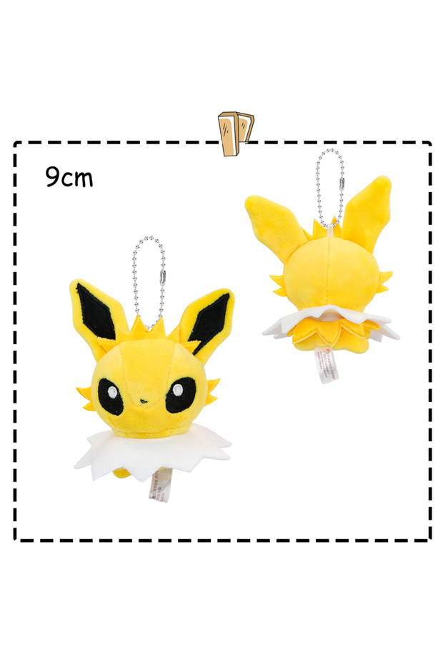 Jolteon Pokemon Plush Pendant Dolls Eevee Vaporeon Umbreon Jolteon Sylveon Flareon Small Keychain Ba