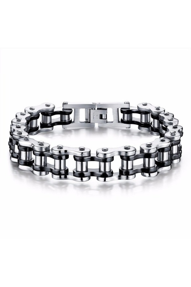 C3416-1 Punk Rock Biker 316L Stainless Steel Mens Bracelet Fashion Jewelry Bike Bicycle Chain Jewell