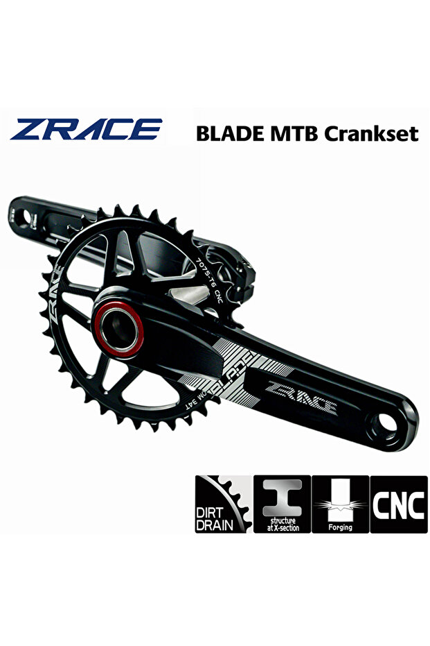 BB92 34T 170mm ZRACE BLADE 1 x 10 11 12 Speed Crankset Eagle Tooth for MTB XC / TR / AM 170 / 175mm,