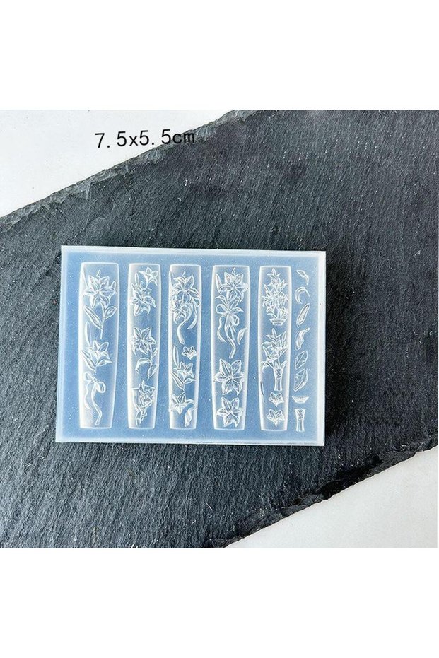 A1 3D Fruit Silicone Nail Mold Sweet Flower Petals Fairy Nails Templates DIY Nail Art Decor Manicure