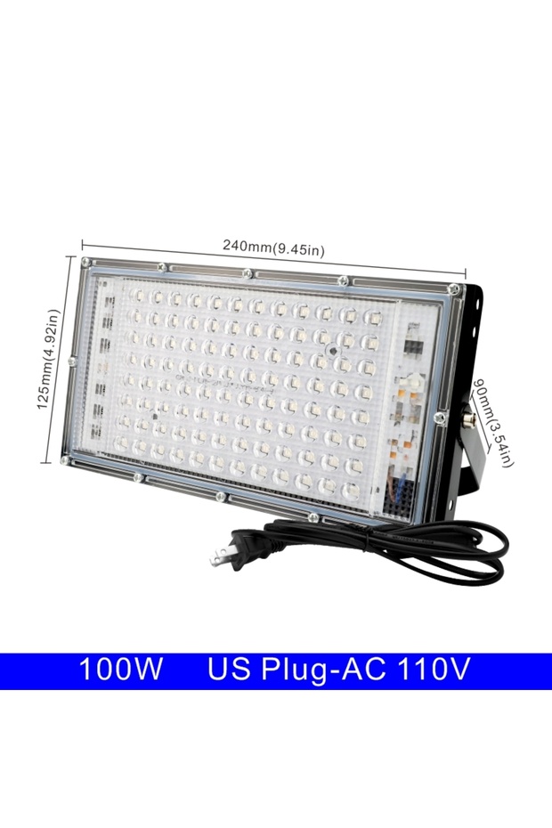 100w 110v US Plug Led UV Floodlight 110V 220V 50W 100W Party Light 395nm 400nm IP65 Waterproof Ultra