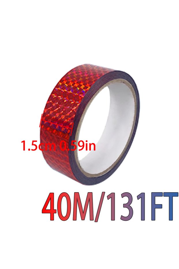 15mmx40m 15mmx40m Holographic Laser Tape, Self-Adhesive Glittery Decorative Tape, Party Gift Packagi