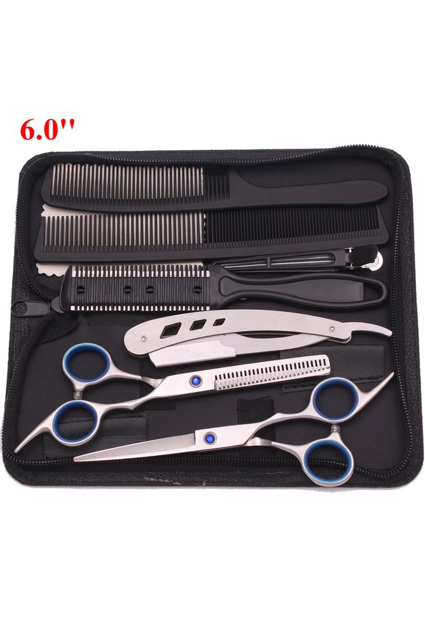 C1001-BYinK-B6.0 6.0'' Professional Hair Scissors Cutting Shears Thinning Hairdressing Haircut Razor