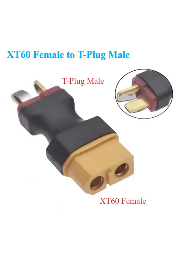 XT60-F to T-M 1PCS Adapter XT30 XT60 XT90 T Plug Deans EC5 EC3 Female to Male TRX Connectors Plug RC