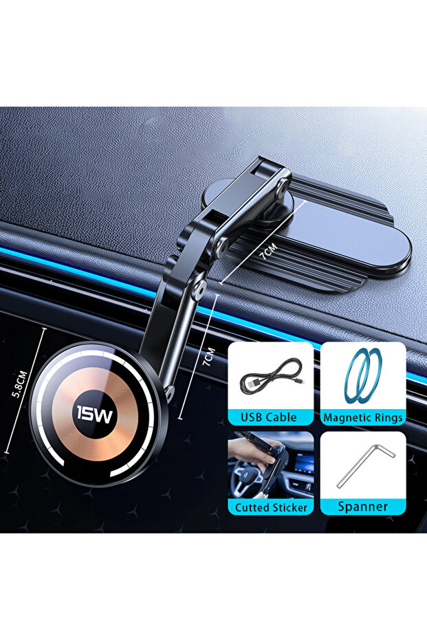 Charging B Magnetic Car Wireless Charger Stand Magnet Car Mount Fast Charging Station Phone