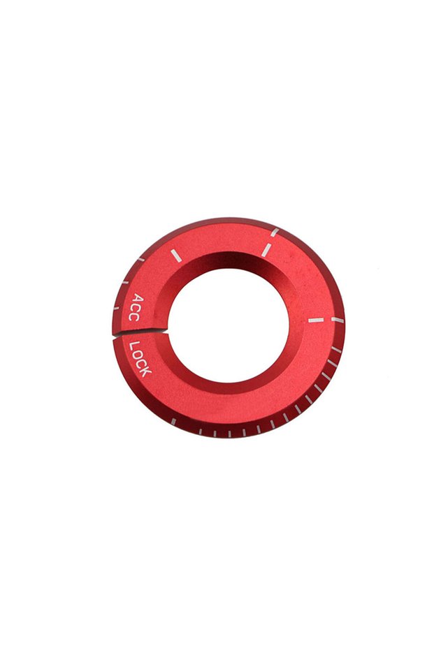 Red Car Ignition Button Key Ring Hole Circle Sticker for Mercedes Benz A C Class GLA CLA GLC W205 W2