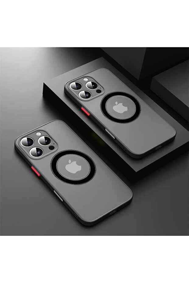 iPhone 11 Pro Max Black Luxury Armor Matte For Magsafe Magnetic Wireless Charging Case For iPhone 17