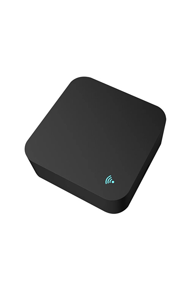 جهاز تحكم عن بعد Tuya WiFi IR أسود ذكي عالمي للتلفزيون ومكيف الهواء وجهاز تحكم عن بعد Alexa يعمل مع