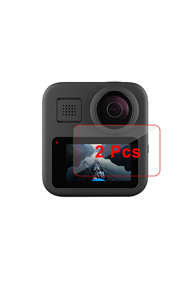 واقي شاشة من الزجاج المقوى E2017-2 لكاميرا GoPro MAX 2 / غطاء حماية MAX لكاميرا GoPro MAX