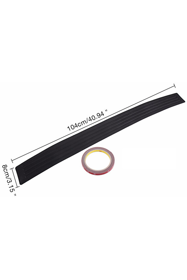 104CM X 8CM Black Universal 104*9cm 90*8cm Car Trunk Door Sill Plate Protector Rear Bumper Guard Mo
