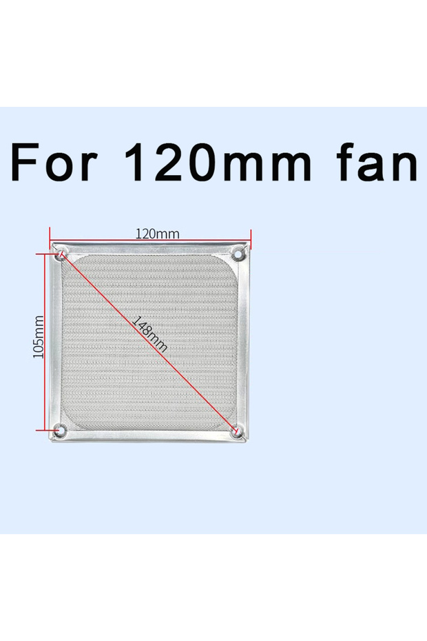 for 120mm fan Anti Rust Aluminum Dust Mesh Cover for Axial Flow Fan Cooling Fan 60mm 80mm 92mm 120mm
