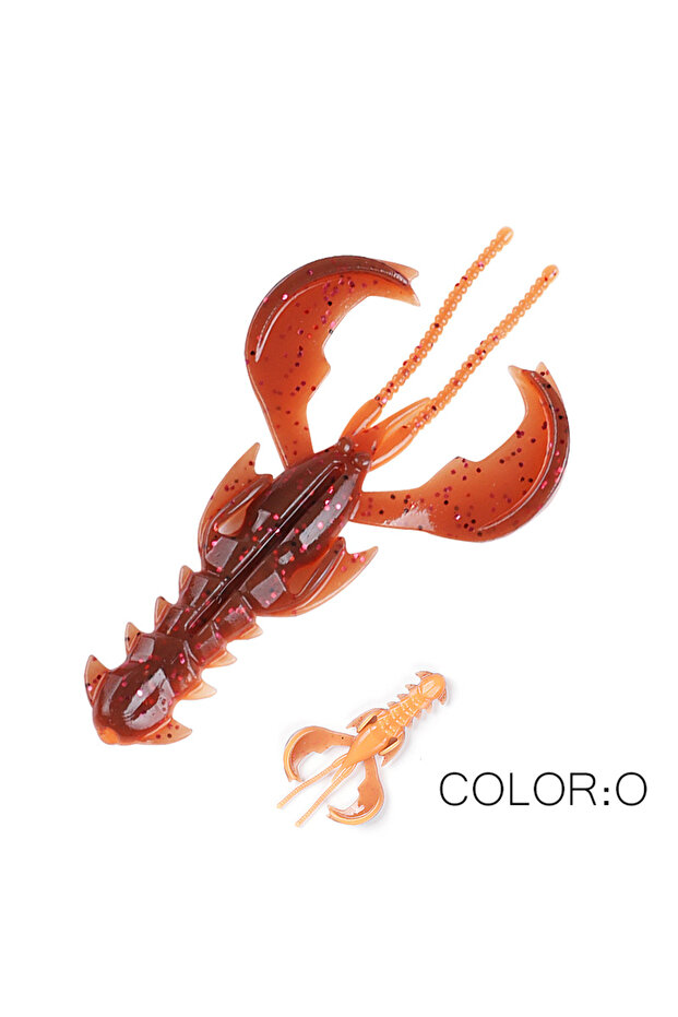 65mm 10pcs 1.36g O Supercontinent CRAZY 65mm/40mm Lobster Soft Lure Fishing Lures Attractive Shrimp