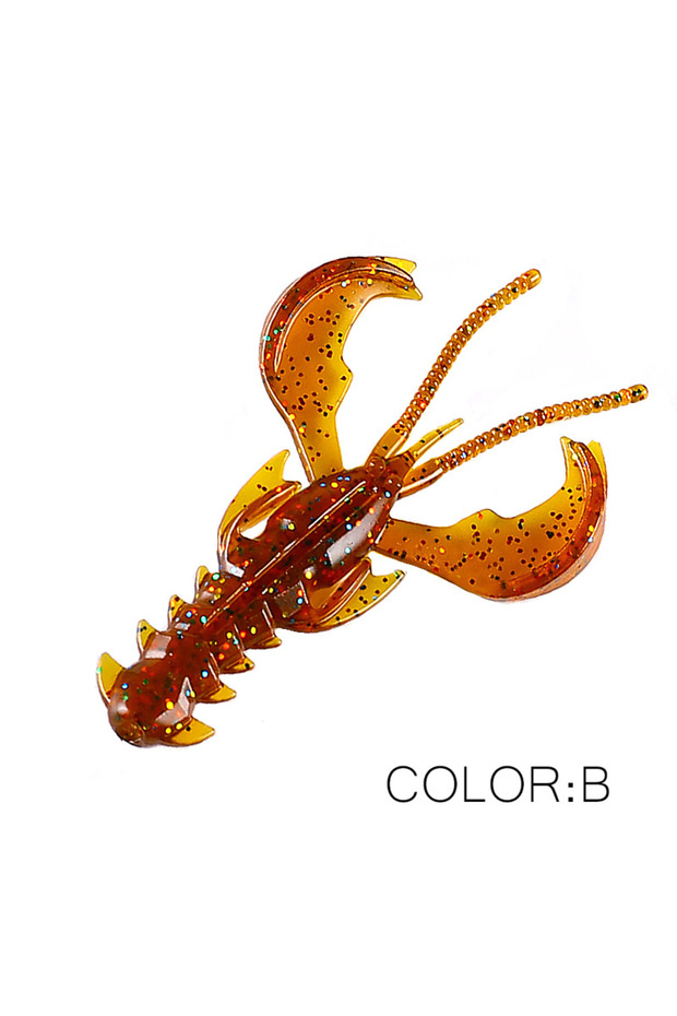 65mm 10pcs 1.36g B Supercontinent CRAZY 65mm/40mm Lobster Soft Lure Fishing Lures Attractive Shrimp