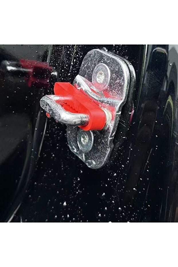 1PSC Red Universal Car Door Lock Damper Buffer Car shock-proof silencer pad car door shock-absorbing
