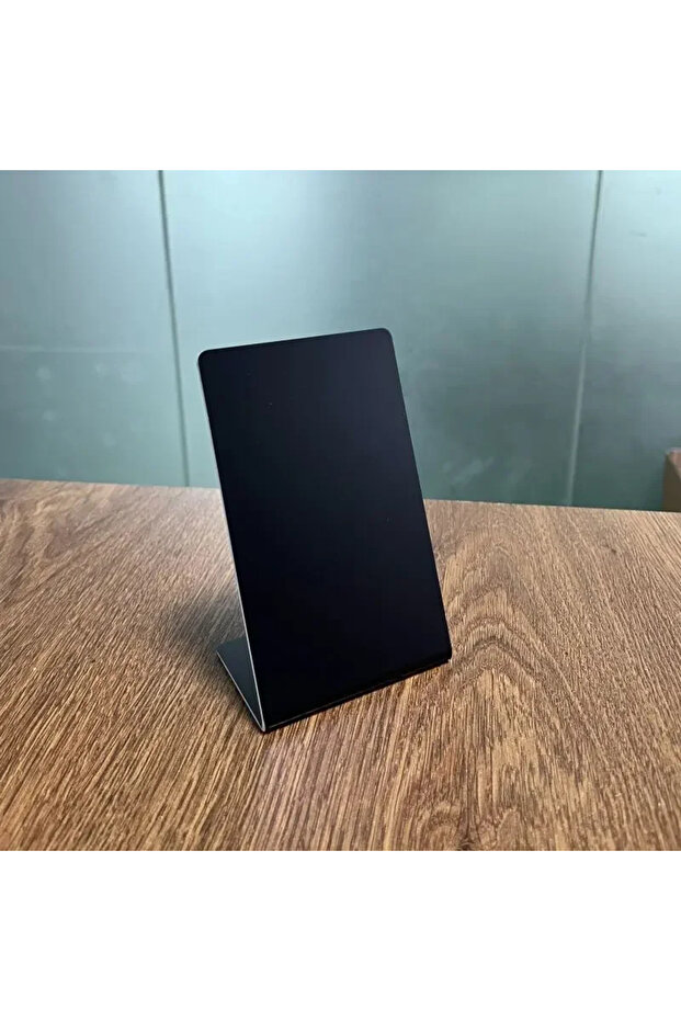 حامل عرض أسود-F 76 مم بتقنية RFID و NFC و QR و Google Review، أبيض وأسود بنمط فارغ، بتردد 13.56 ميجاهرتز، NFC215