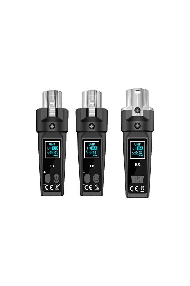 محول لاسلكي للميكروفون KDES G2 ثنائي الميكروفونات، جهاز إرسال واستقبال XLR، مزود بخاصية إلغاء الضوضاء الذكية