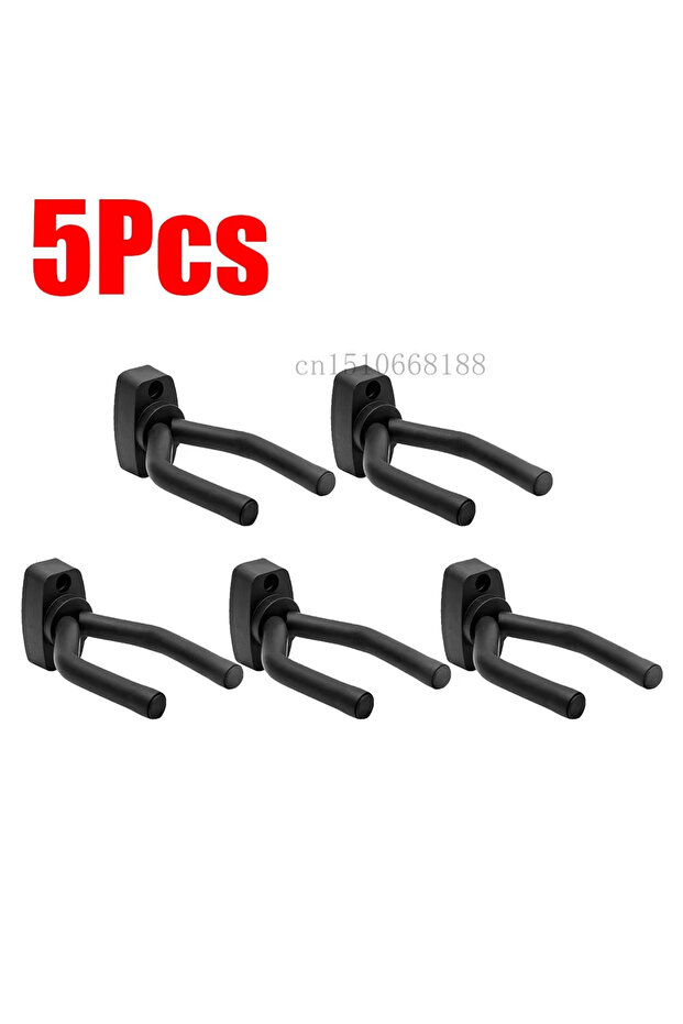 5pcs 1-10Pcs Guitar Wall Mount Hanger Black Guitar Hanger Wall Hook for All Size Guitars Bass Mandol