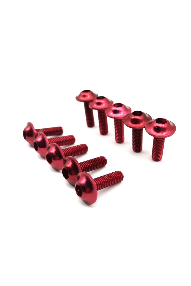 10 pcs Red 10pcs Motorcycle Bolts Screw M5 X 15mm Aluminum Adornment Bolts Blue Anodised 20mm Bolts