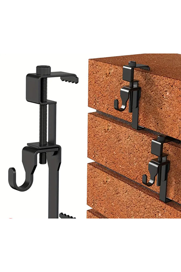 3PCS 3/6PCS Brick Wall Clips Heavy Duty Brick Hook Brick Hangers No Drill for Wreaths Crafts Outdoor